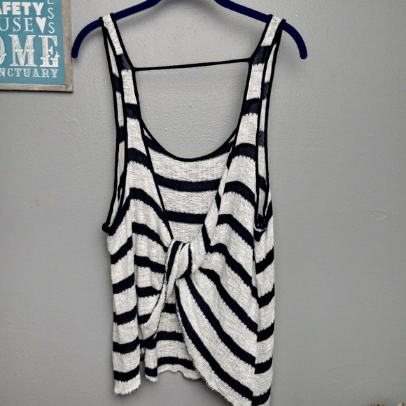 torrid Tops - Torrid Striped Knot Tank Top Sz 1 Plus